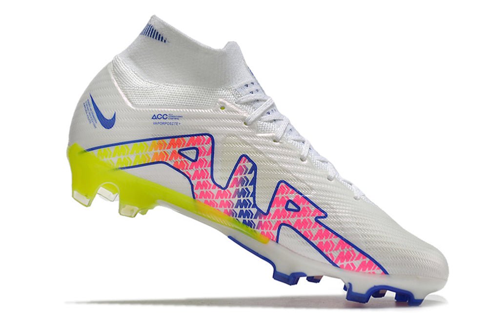 Nike Mercurial Superfly 9 Elite FG – Blanc Bleu Volt - FootXPert