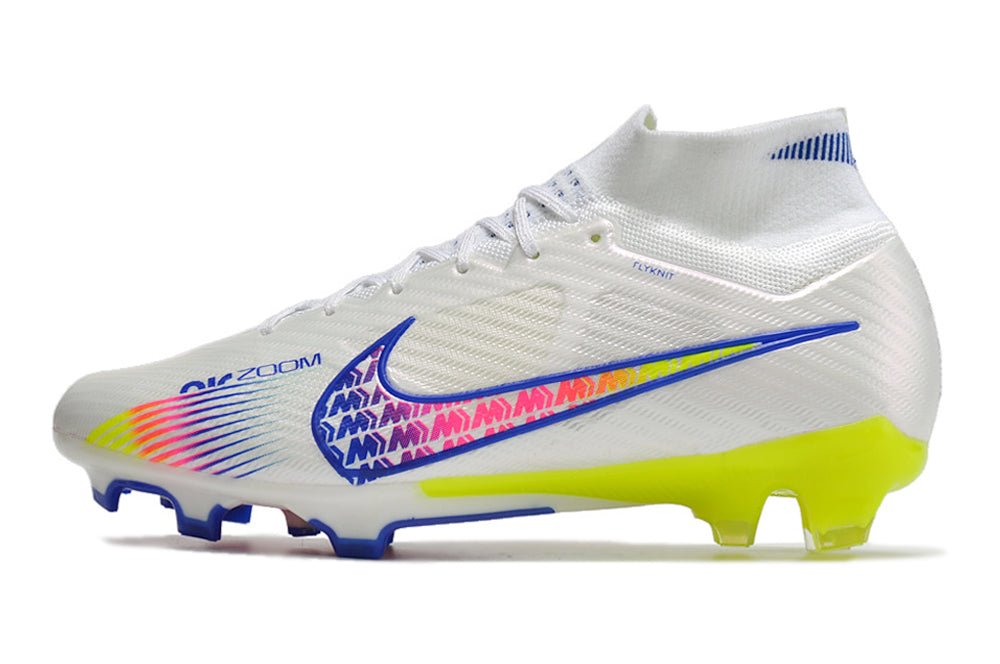 Nike Mercurial Superfly 9 Elite FG – Blanc Bleu Volt - FootXPert