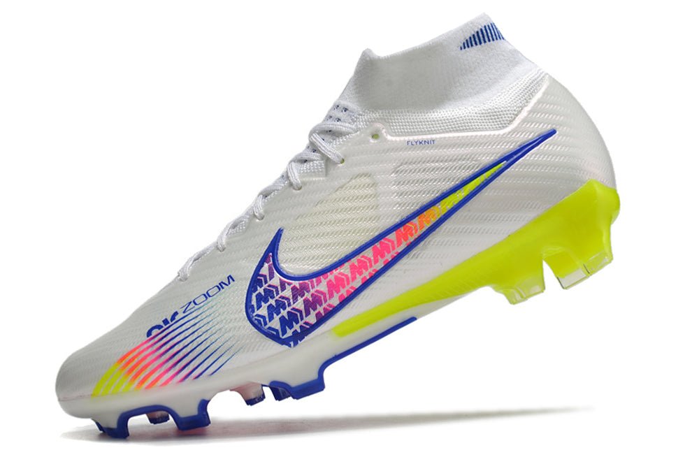 Nike Mercurial Superfly 9 Elite FG – Blanc Bleu Volt - FootXPert