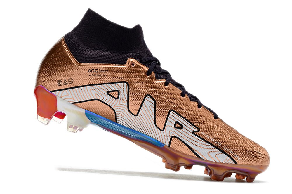 Nike Mercurial Superfly 9 Elite FG – Bronze Blanc Bleu - FootXPert