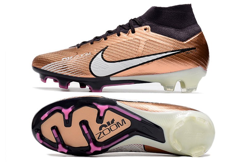 Nike Mercurial Superfly 9 Elite FG – Mbappé – Cuivre Métallique - FootXPert