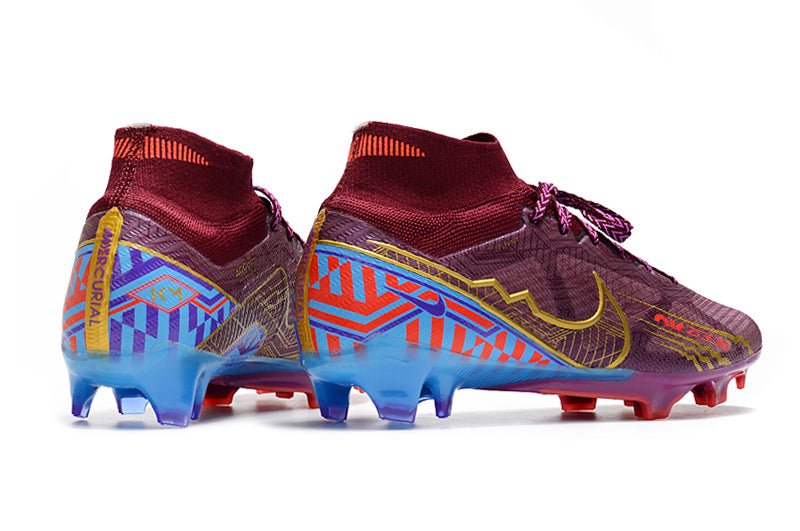 Nike Mercurial Superfly 9 Elite SG – KM – Foncé Betterave Métallique Or - FootXPert