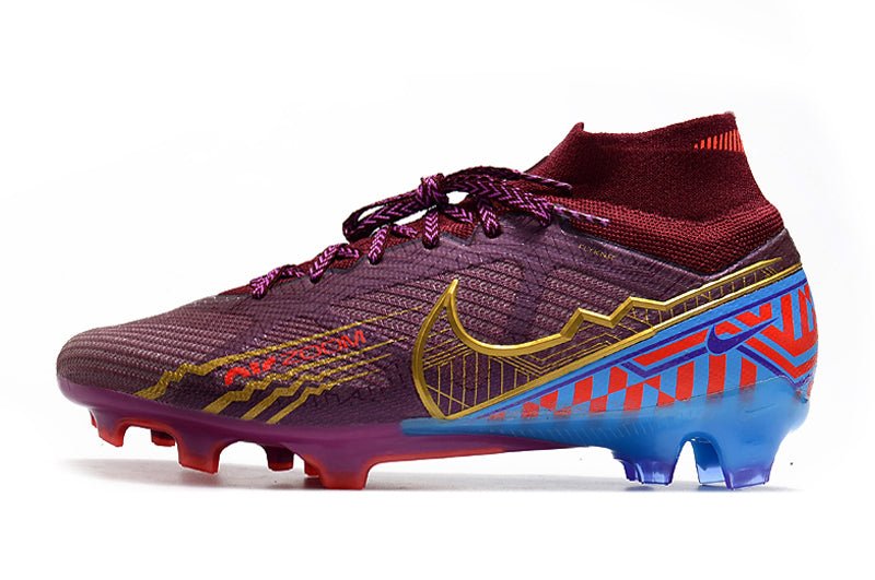 Nike Mercurial Superfly 9 Elite SG – KM – Foncé Betterave Métallique Or - FootXPert