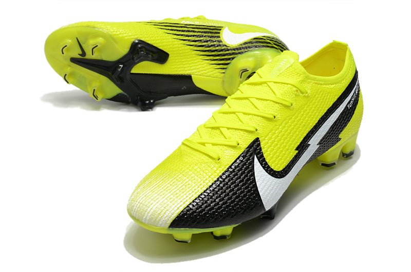 Nike Mercurial Vapor 13 Elite FG – Jaune Noir Blanc - FootXPert