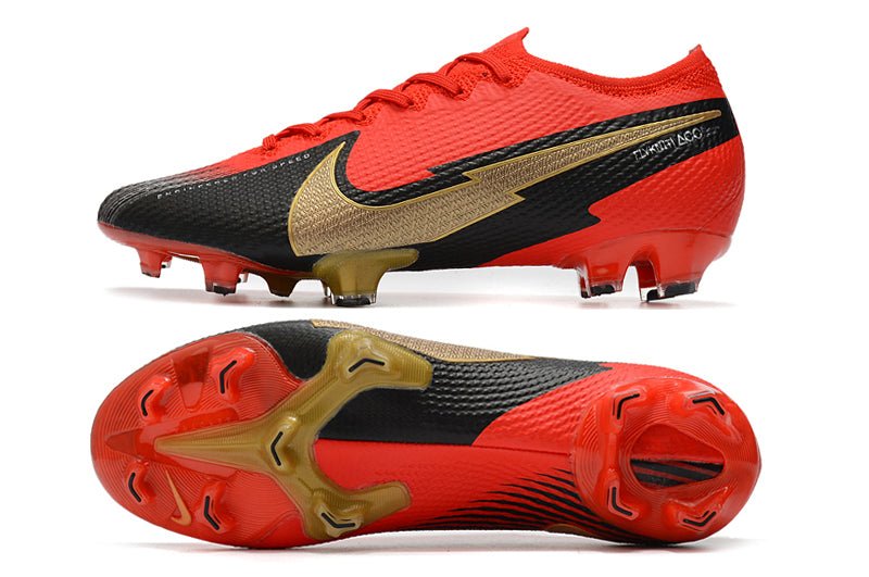 Nike Mercurial Vapor 13 Elite FG – Rouge Noir Or - FootXPert