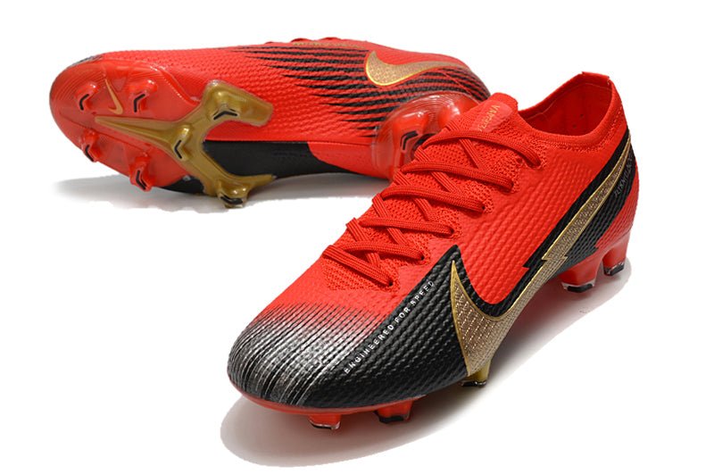 Nike Mercurial Vapor 13 Elite FG – Rouge Noir Or - FootXPert
