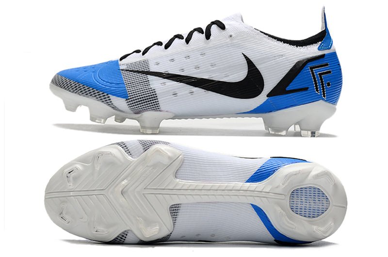 Nike Mercurial Vapor 14 Elite FG – Blanc Bleu Noir - FootXPert