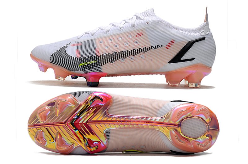 Nike Mercurial Vapor 14 Elite FG – Blanc Noir Cramoisi - FootXPert