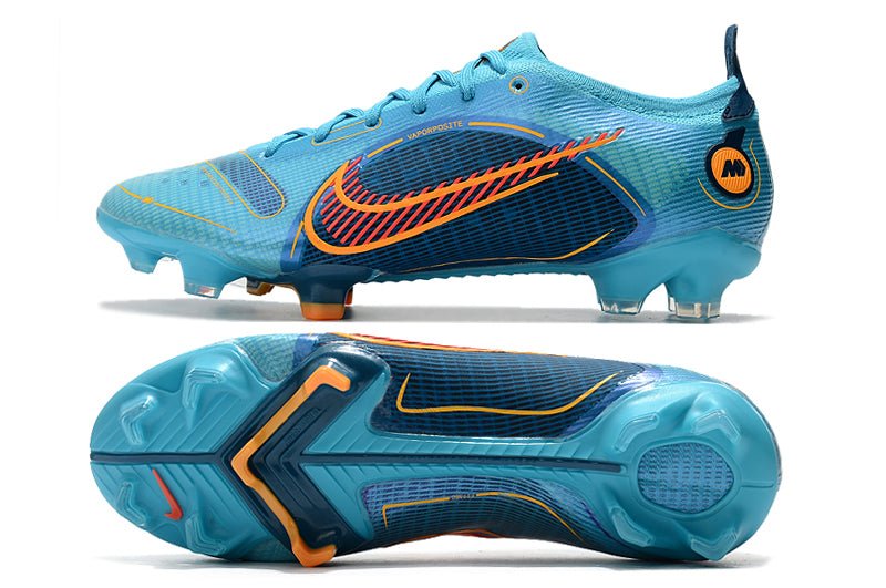 Nike Mercurial Vapor 14 Elite FG – Bleu Chlorine Orange Laser Marina - FootXPert