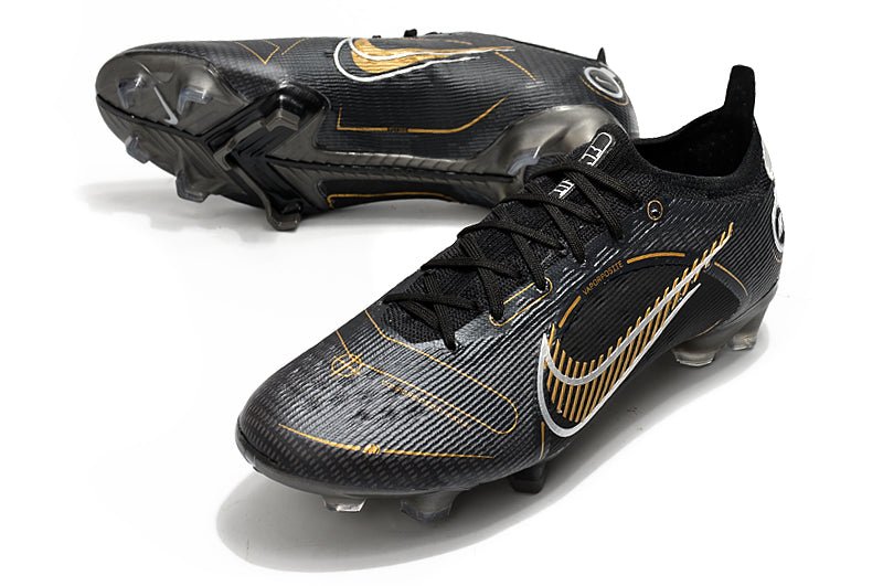 Nike Mercurial Vapor 14 Elite FG – Noir Or Métallique Argent Métallique - FootXPert