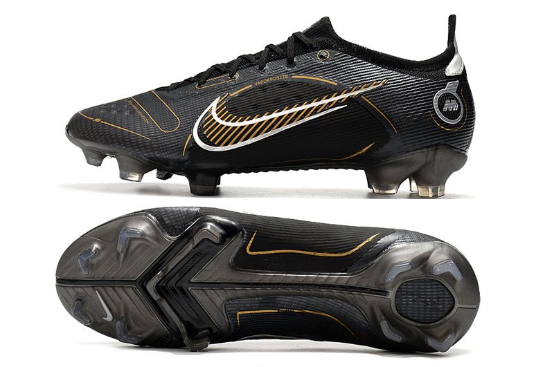 Nike Mercurial Vapor 14 Elite FG – Noir Or Métallique Argent Métallique - FootXPert