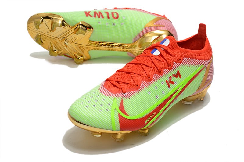 Nike Mercurial Vapor 14 Elite FG – Vert Rouge Or - FootXPert