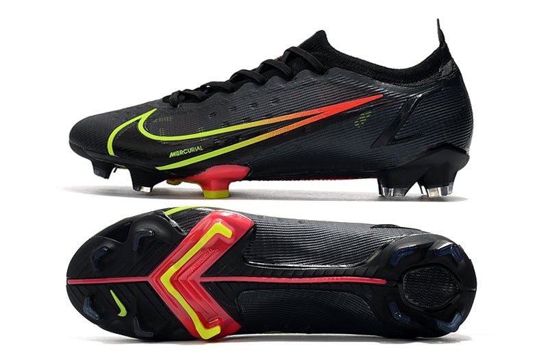 Nike Mercurial Vapor 14 Elite SG - Pro – Black x Prism – Noir Jaune Rouge - FootXPert