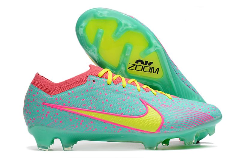 Nike Mercurial Vapor 15 Elite FG – Bleu Jaune Rose - FootXPert