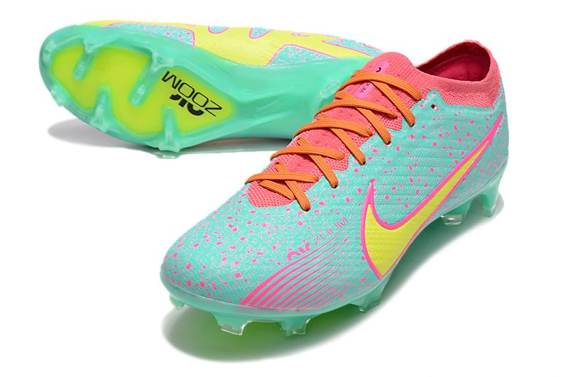 Nike Mercurial Vapor 15 Elite FG – Bleu Jaune Rose - FootXPert
