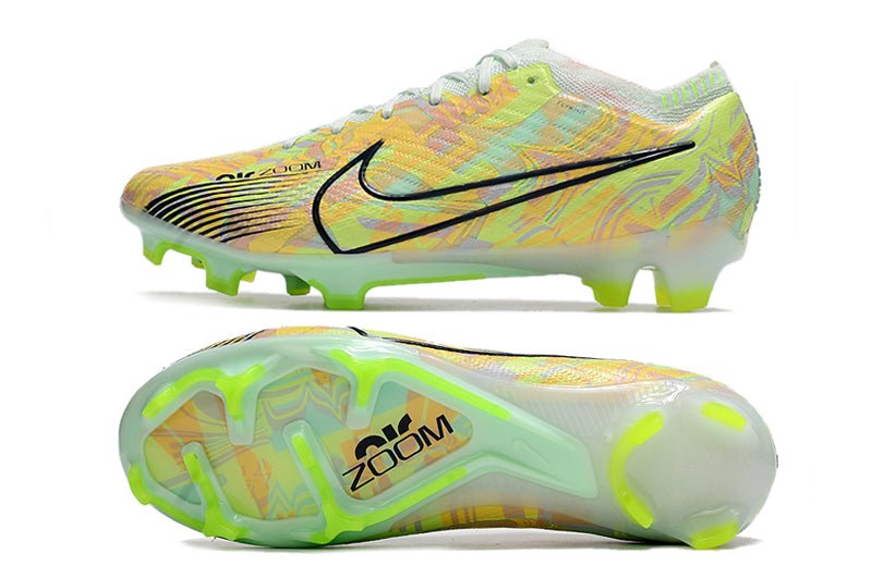 Nike Mercurial Vapor 15 Elite FG – Bonded – Vert Bleu Orange - FootXPert