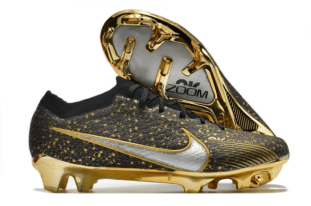 Nike Mercurial Vapor 15 Elite FG – Noir Argent Or - FootXPert