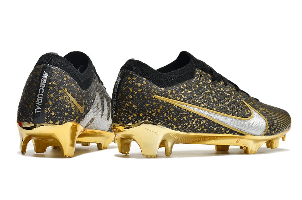Nike Mercurial Vapor 15 Elite FG – Noir Argent Or - FootXPert