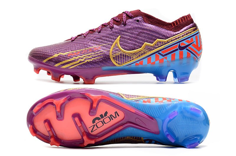 Nike Mercurial Vapor 15 Elite SG – KM – Foncé Betterave Métallique Or - FootXPert