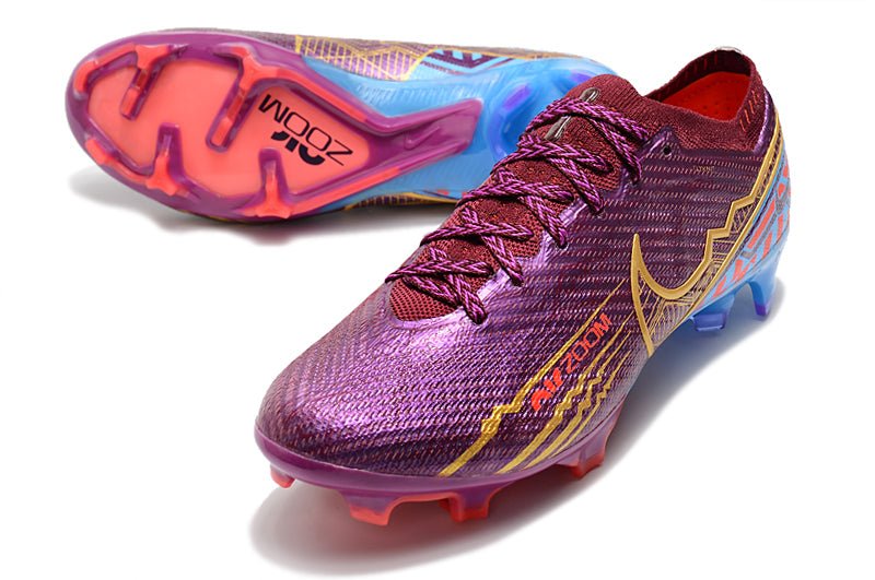 Nike Mercurial Vapor 15 Elite SG – KM – Foncé Betterave Métallique Or - FootXPert