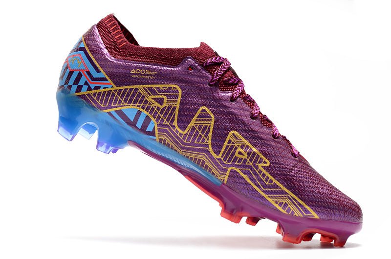 Nike Mercurial Vapor 15 Elite SG – KM – Foncé Betterave Métallique Or - FootXPert