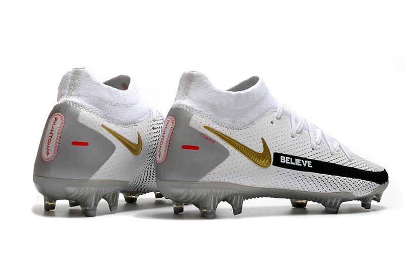 Nike Phantom GT Elite DF FG – Blanc Noir Or Rouge - FootXPert