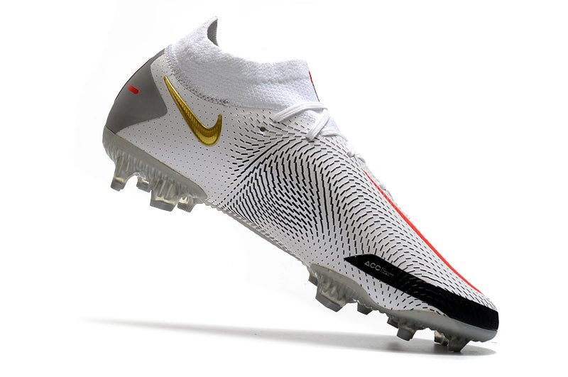 Nike Phantom GT Elite DF FG – Blanc Noir Or Rouge - FootXPert