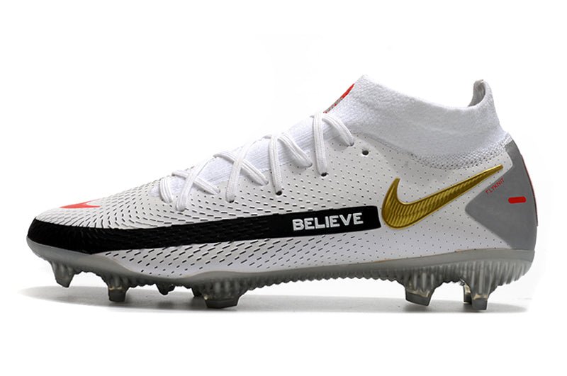 Nike Phantom GT Elite DF FG – Blanc Noir Or Rouge - FootXPert