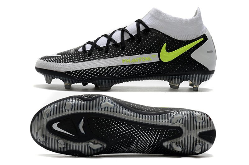 Nike Phantom GT Elite DF FG – Generative Texture – Noir Gris Vert - FootXPert