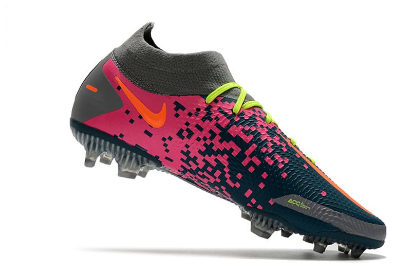 Nike Phantom GT Elite DF FG – Gris Bleu Rose Orange - FootXPert