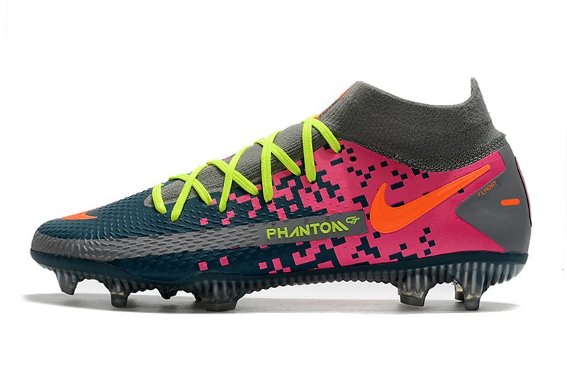 Nike Phantom GT Elite DF FG – Gris Bleu Rose Orange - FootXPert