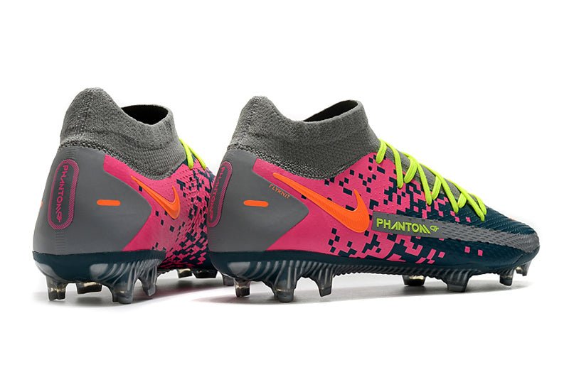 Nike Phantom GT Elite DF FG – Gris Bleu Rose Orange - FootXPert