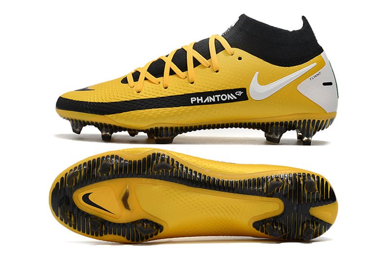 Nike Phantom GT Elite DF FG – Jaune Noir Blanc - FootXPert