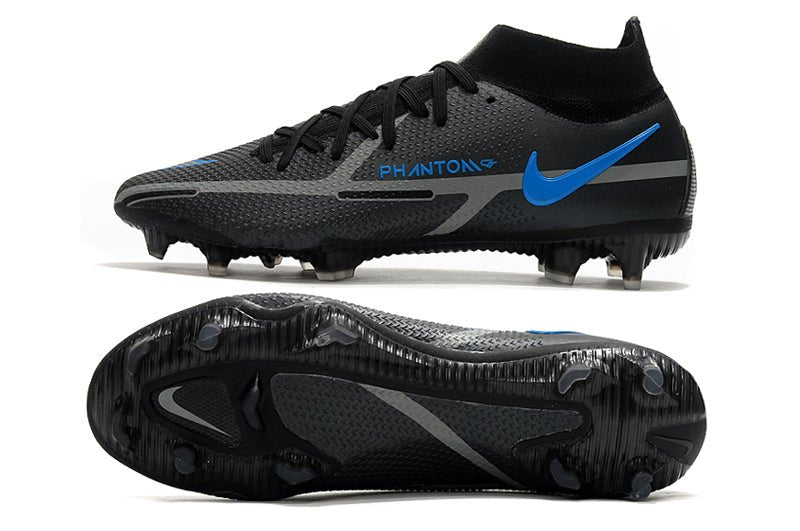 Nike Phantom GT2 Elite DF FG – Shadow Pack – Noir Gris Fer Bleu Gris Fumé - FootXPert