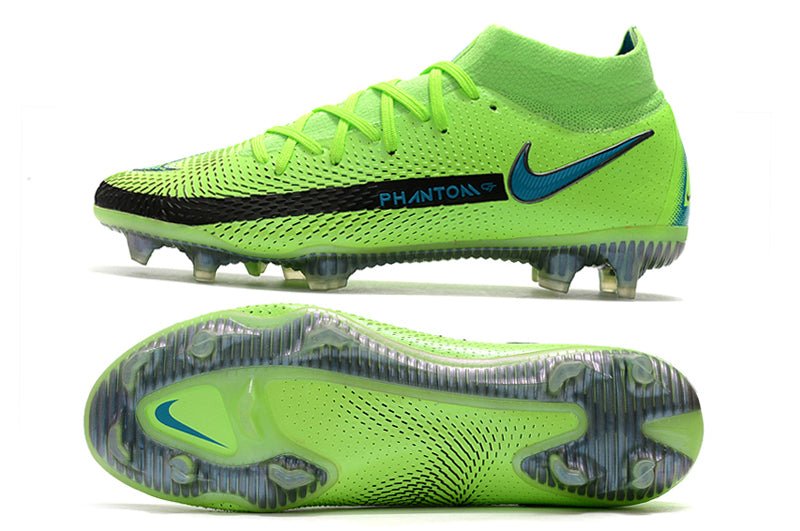 Nike Phantom GT2 Elite DF FG – Volt Pack – Green Strike Bleu Glow - FootXPert