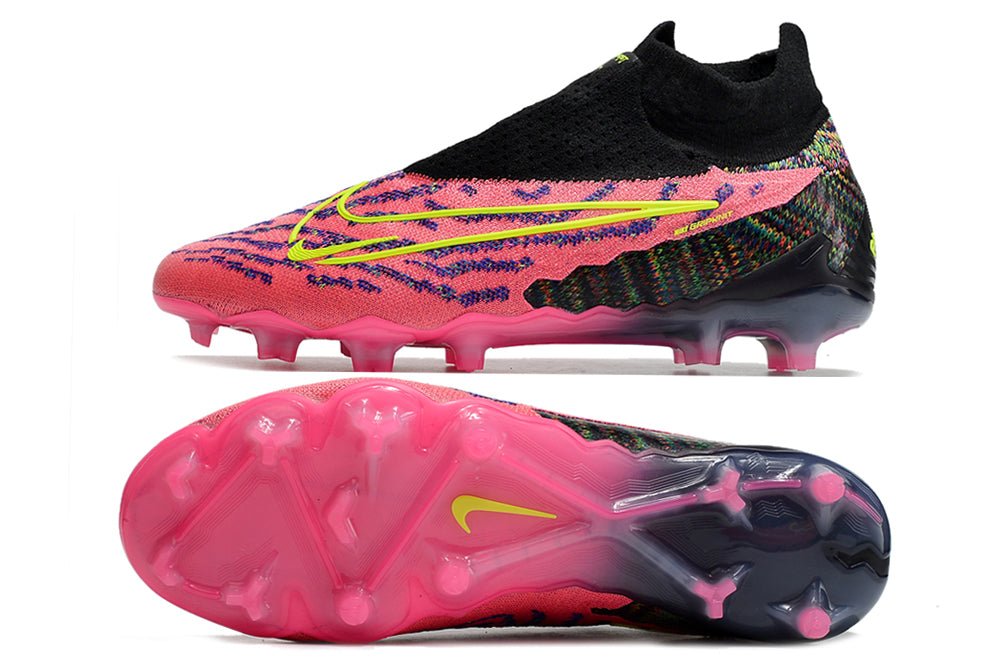 Nike Phantom GX Elite DF FG – Rose Noir Jaune - FootXPert