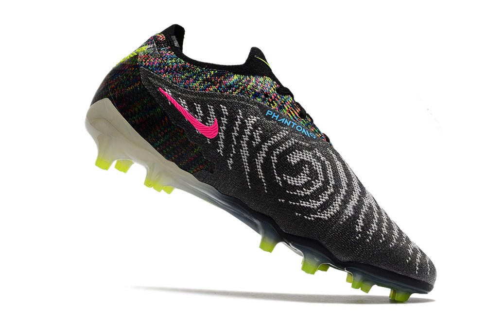 Nike Phantom GX Elite FG – Noir Volt Blanc Bleu Lumière - FootXPert