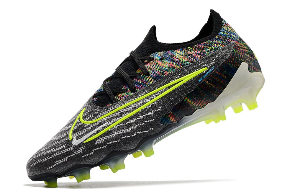 Nike Phantom GX Elite FG – Noir Volt Blanc Bleu Lumière - FootXPert