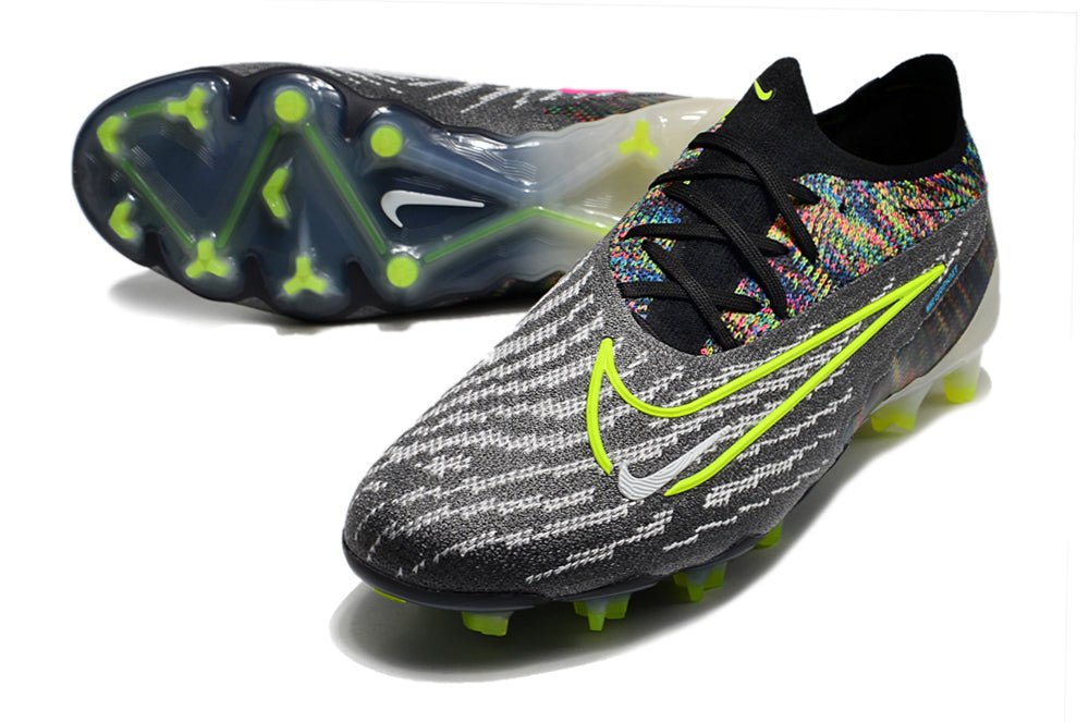 Nike Phantom GX Elite FG – Noir Volt Blanc Bleu Lumière - FootXPert
