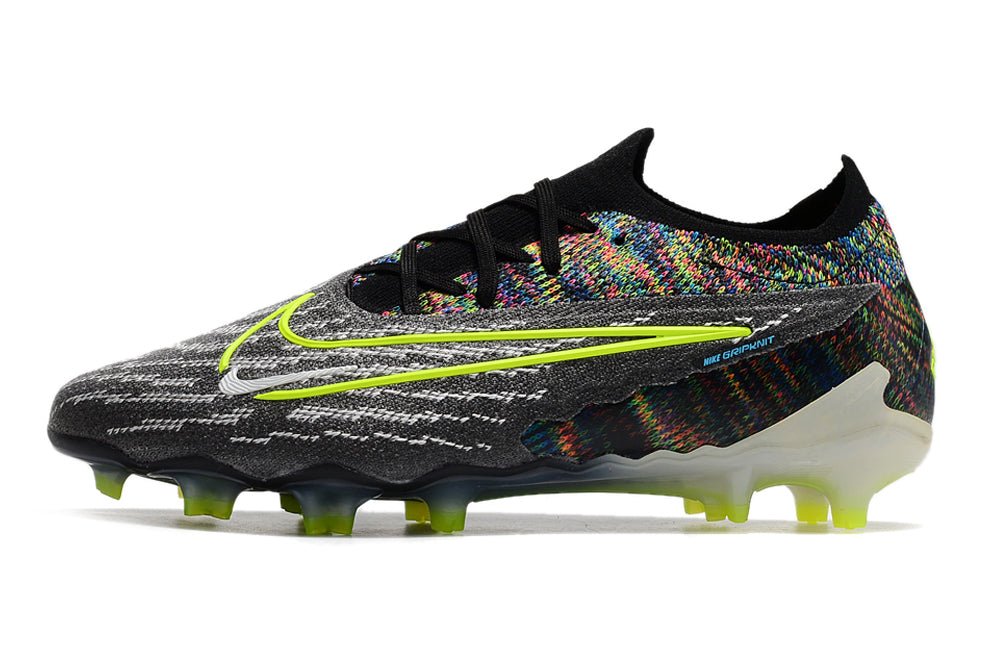 Nike Phantom GX Elite FG – Noir Volt Blanc Bleu Lumière - FootXPert
