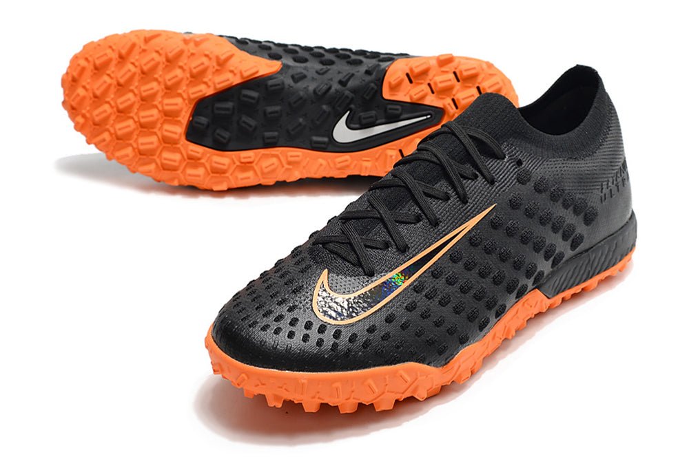 Nike Phantom Ultra Venom TF Elite Black and Orange Football Boots - FootXPert