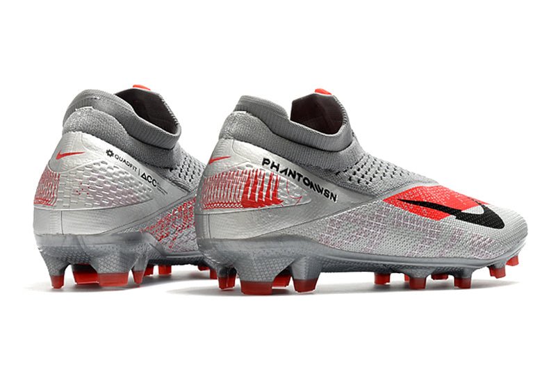 Nike Phantom Vision 2 Elite FG – Gris Noir Rouge - FootXPert