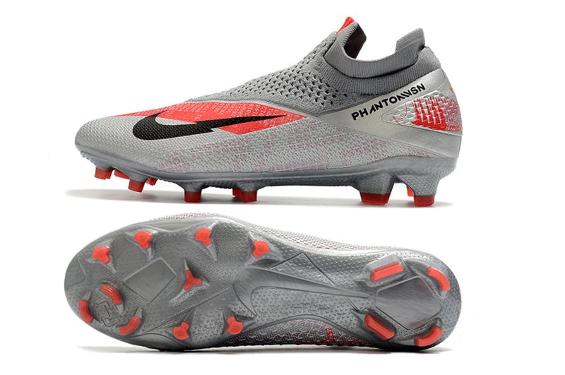 Nike Phantom Vision 2 Elite FG – Gris Noir Rouge - FootXPert