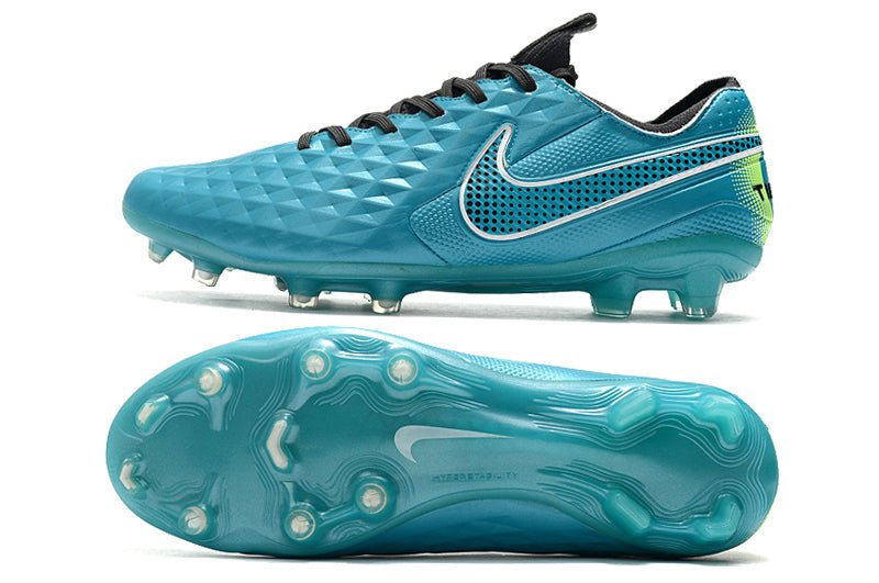 Nike Tiempo Legend 8 Elite FG – Aquamarine Blanc Vert Citron - FootXPert
