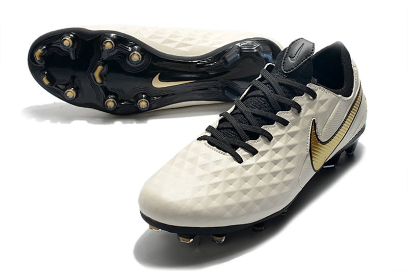 Nike Tiempo Legend 8 Elite FG – Blanc Or - FootXPert