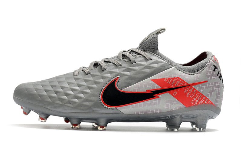Nike Tiempo Legend 8 Elite FG – Gris Noir Rouge - FootXPert