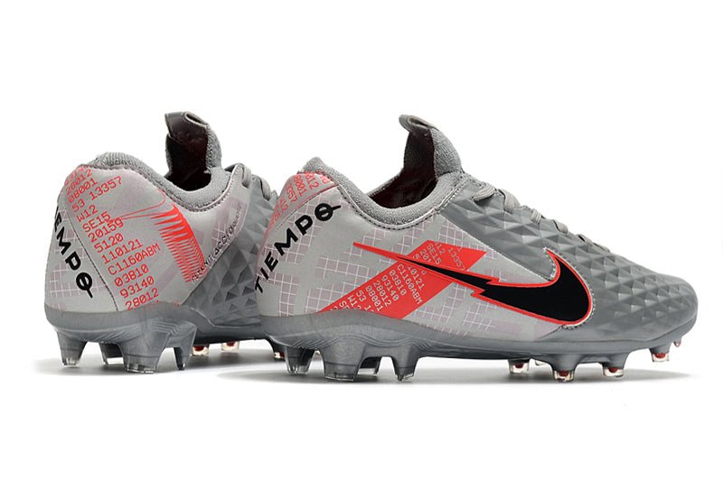 Nike Tiempo Legend 8 Elite FG – Gris Noir Rouge - FootXPert