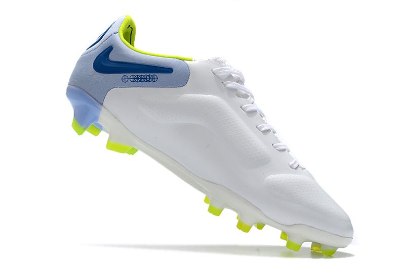 Nike Tiempo Legend 9 Elite FG – Blanc Bleu - FootXPert