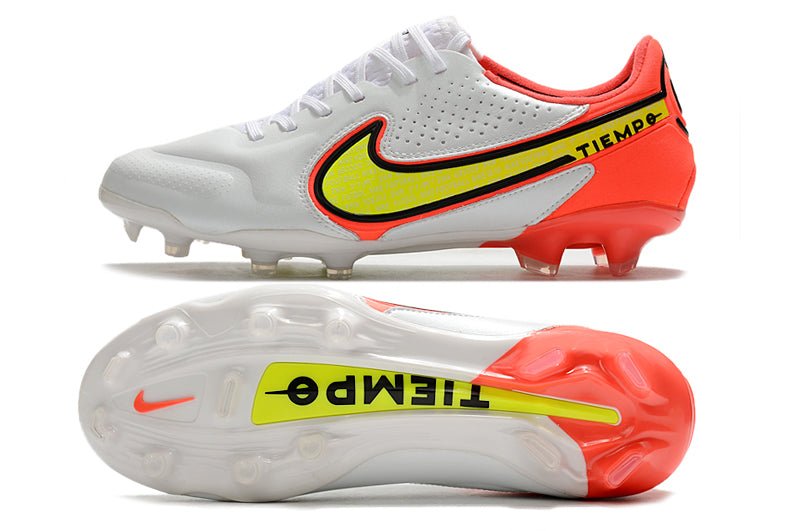 Nike Tiempo Legend 9 Elite FG – Blanc Volt Carmin - FootXPert