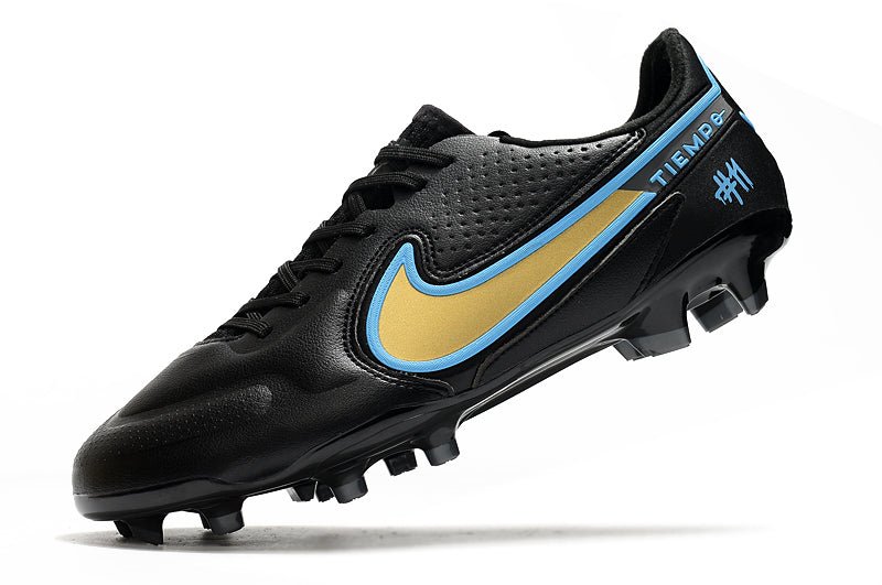 Nike Tiempo Legend 9 Elite FG – Bleu Noir Jaune - FootXPert